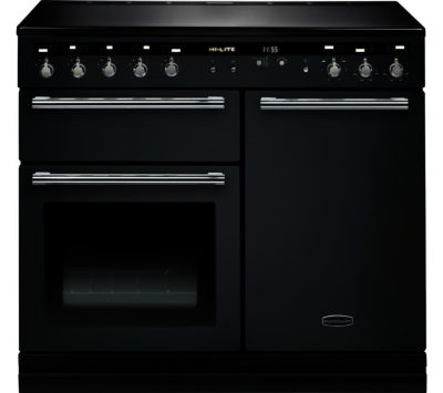 RANGEMASTER  Hi-LITE 100 Electric Induction Range Cooker - Slate & Chrome